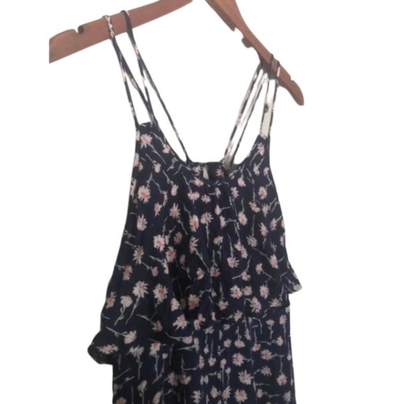 Urban Outfitters Kimchi Floral Blue Romper - Picture 3 of 5